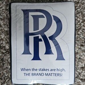 NEW Vintage Rolls Royce Size Large Blue Promotional Shirt USA Made